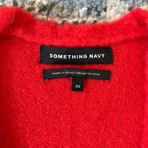 Something Navy Red Scarlet Wrap Knit
Sweater Top - Picture 3 of 4